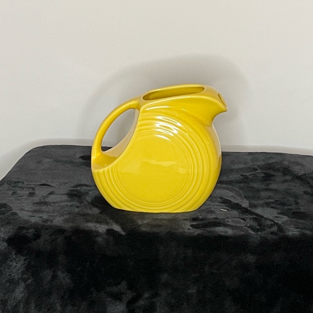 Fiestaware small juice pitcher, in perfect condition.